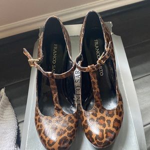 Franco Sarto May Jane leopard heels.